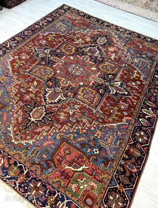 Antique Heriz Rug in perfect colors! High quality. 
Circa 1900
Size : 315x250cm / 10’4” by 8’2”
Dm for purchase or other details please!
Worldwide shipping available…         