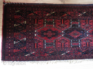 Turkmen Saryk torbah. Circa 1900. Size: 144 x 43 cm (56.6" x 17").                    