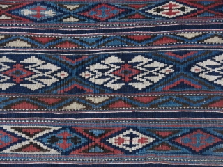 Caucasus kilim double bag face. Great condition, natural colors with original backing. Circa 1900. Size:                  