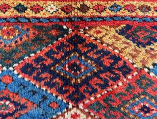 Scrumptious NW Persian Kurdish Tribal Chuval with amazing range of natural colors and super silky and meaty wool pile in remarkable condition - 41” x 31” - 105 x 79 cm. Could  ...