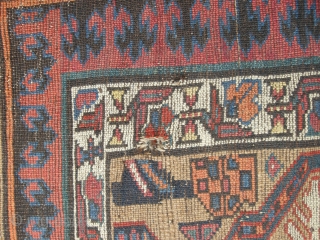 Dated Antique Sarab runner (1295 or approx 1878).Very good original condition no repairs ,one small finger sized hole,macrame ends unravelling. Slightly wider one end than other . A remarkably well preserved antique  ...