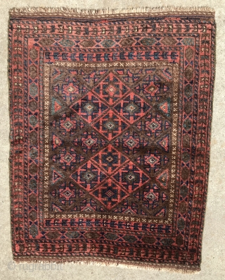 Baluch 19th Century with silky wool. 2’6” x 2’8”                        