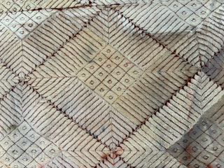 Antique Sarpallu Phulkari/bagh chand bagh with panchranga from west Punjab, Now Pakistan, more than 100years old                 