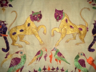 Antique textile with animal, gujarat, India. DSC00450.JPG


                          