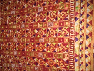 Phulkari from West (punjab), India.                            