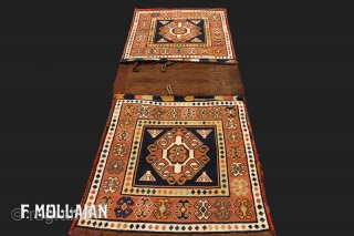 Antique Caucasian Saddle-Bag Kilim Rug, ca. 1900

127 × 52 cm (4' 2" × 1' 8")                  