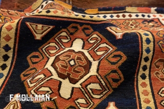 Antique Caucasian Saddle-Bag Kilim Rug, ca. 1900

127 × 52 cm (4' 2" × 1' 8")                  