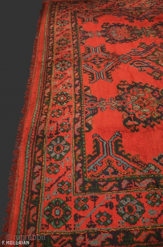Beautiful Antique Turkish Ushak (Oushak) Carpet, ca. 1900,


455 × 308 cm (14' 11" × 10' 1")                 