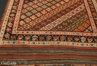 Very Nice Antique Persian Neyriz Rug, ca. 1880,

257 × 147 cm (8' 5" × 4' 9")                 