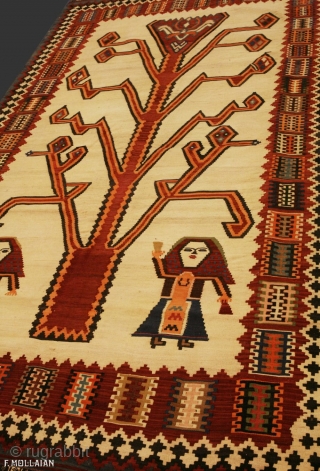 Antique Persian Kilim Kashkai (Qashqay), ca. 1940

278 × 160 cm (9' 1" × 5' 2")                  