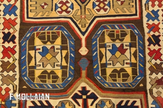 Beautiful Borcialu Antique (Caucasian) Kilim Kalleh, ca. 1890,

435 × 134 cm (14' 3" × 4' 4")                 