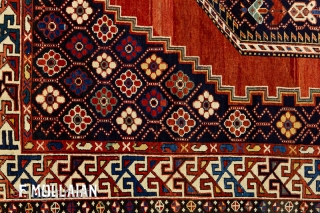 Beautiful Antique Caucasian Small Shirvan Rug, ca. 1900,

174 × 127 cm (5' 8" × 4' 2"),                 