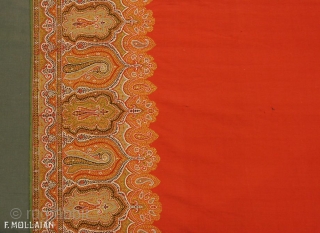 Beautiful Large Antique Indian Kashmir Textile, ca. 1900

310 × 162 cm (10' 2" × 5' 3")                 