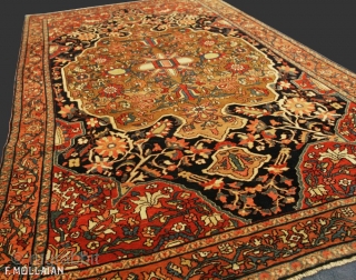 Lovely Antique Persian Mishan Rug, 1880-1900,

195 × 122 cm (6' 4" × 4' 0")                   