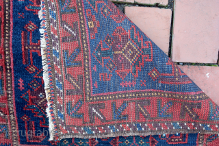 Western Afghan Baluch Bag Face--approx 21 × 23” 

Baluch version of Zill-i Sultan motifs with arrow border. Likely Western Afghanistan.

Ex James Douglas personal collection. Mr. Douglas was a scholar and aficionado of  ...