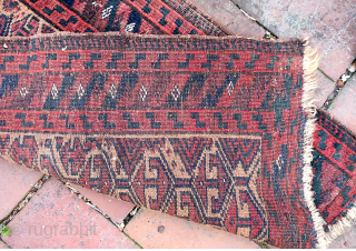 Baluchi Bedding Bag Face--approx 17 1/2 x 34”

Repetitive Turkoman design. Interesting ethnographic piece.

Ex James Douglas personal collection. Mr. Douglas was a scholar and aficionado of Mideast tribal weaving who’s research and publications  ...