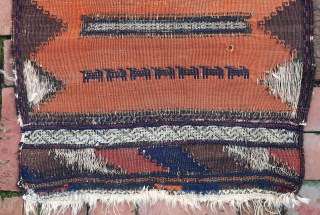 Khorasan Baluch Sofreh-- approx 25 × 52”


 Motifs are sumak weave. Note rows of animal figures.

Ex James Douglas personal collection. Mr. Douglas was a scholar and aficionado of Mideast tribal weaving who’s  ...