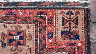 Salor Khani Baluch Prayer Rug-- approx 30 × 49”

Camel ground and soft colors. Very decorative tribal piece.

Ex James Douglas personal collection. Mr. Douglas was a scholar and aficionado of Mideast tribal weaving  ...