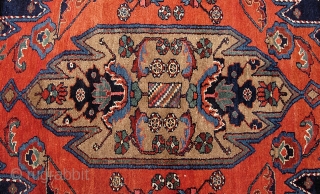 Tribal Kharaghan--  4 ft 9 inches x 9 ft 3 inches. This rug was sold to me as Bahktiari-Luri. But I don't think that is correct. Dyes and design are dead  ...