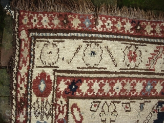 Kurd (?) Runner-- 3 ft 6 in x 13 ft 9 in. Really unique floppy old thing on wool foundation. Shows some wear in the center but pretty innocuous because of the  ...