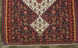 Sennek Kelim-- 3 ft 3 in x 5 ft  Fine weave and nice color as these generally are. This one is nearly mint condition-- which is unusual. $20 ups shipping to  ...