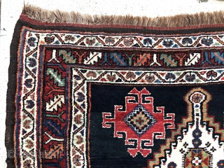 Veramin Zaronim--  4 ft 3 in x 8 ft. Bags and pushtis are more abundant. Older tribal Veramins are rarely seen in this size. Very nice older piece with abundant abrashes.  ...