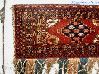 Turkoman 12 x 41 inches. Nice old piece in fine condition. $20 UPS to Lower 48.  Check out recent finds @ http://www.montaine-antiques.com/oriental-rugs/          