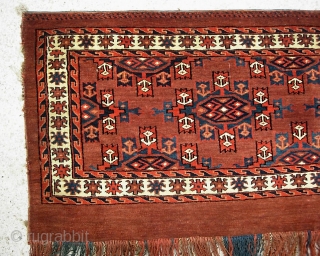 Yomud 17 x 41 inches. Honest early in piece in fine condition. $20 UPS to Lower 48.  Check out recent finds @ http://www.montaine-antiques.com/oriental-rugs/         