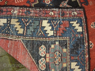 Tribal. 3 ft 11 x 5 ft 7 inches. Maybe Bahktiari? Charming early rug. $25 ups to lower 48.              