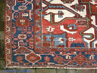 Serapi-- 9.4 x 12. Opulent. Please call for condition Report. Check out abundant fresh posts on our web site: http://www.montaine-antiques.com/oriental-rugs/             