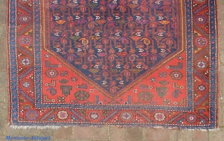 Persian Rug on Wool-- 4 ft 7  inches x 6 ft 5 inches. You might call it Malayer-- but being on wool foundation its probably safer to just call it Kurd.  ...