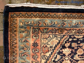 Malayer-- 3 ft 5 inches x 5 ft  1 inches. A very fine plush thing in near mint condition. Very fine weave. Could pass for a Sarouk on top. Pile is  ...