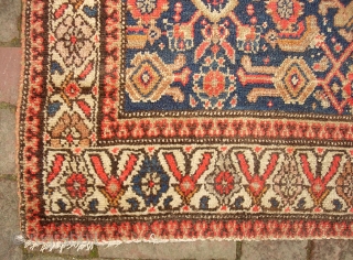 Malayer Gallery Runner -- 3 ft 8 x 11 ft 3 inches. Old Rug maybe turn of the century give or take. Old Fereghan design w/ soft, muted colors and floppy feel.  ...