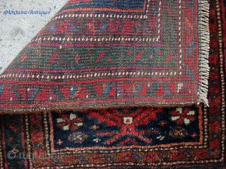 Cute little Pushti mat 18 inches by 19 inches. Maybe Kurd? Balouchi?  Excellent condition $12 to ship in usa.             