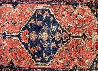 Kurdish zaronim, 3.6 x 4.10, early 20th century. Superb soft wool and shimmery natural color.  All wool foundation. Full, meaty pile has never been on the floor.     