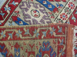 Old Turkish Konia, 3 ft 8 x 5 ft 4 inches. So called Konia-Ladik (I guess because of the tulip motifs). You can fit what I know about Turkish rugs on the  ...