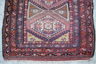 Malayer-- 3 ft 6 x 6 ft 4 inches. Colorful, vibrant old rug. Low but even pile. Condition is evident from photos. Estate find has never been manhandled or repaired. $20 shipping  ...