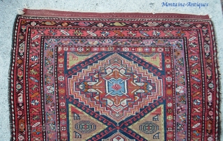 Malayer-- 3 ft 6 x 6 ft 4 inches. Colorful, vibrant old rug. Low but even pile. Condition is evident from photos. Estate find has never been manhandled or repaired. $20 shipping  ...