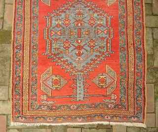 Northwest-- 3 ft 7 in x 6 ft. 7 in. Great rug. Pretty good condition for its age. Note that it is 3 inches wider at the far end. The $20 for  ...