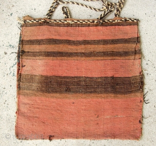 Luri (?) bag with great colors.  1' 10" by 1' 9"                     