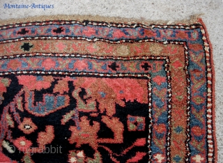 Kurd. 4 ft 8 inches by 6 ft 6 inches. 3 ft 4 inches by 6 ft 1 inches.  West or Northwest Persia. All wool foundation with original over castings and  ...