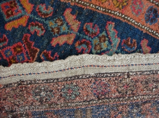 Kurd on wool foundation. 3 ft 10 by 6 ft. Even wear with a bit of weft showing here and there.            