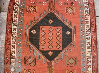 Kurdish (?) Runner. 3 ft 3 inches by 10 foot 9 inches. Possibly 19th century thing. Beautiful decorative piece with fantastic soft natural colors.         