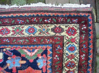 Hamadan Runner. 3 ft 6 in x 13 ft 1 in. Beautiful mina khani with great vegetable colors. Thick, plush, very good condition. $35 for UPS shipping, lower 48.    