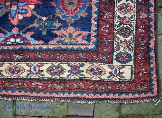 Hamadan Runner. 3 ft 6 in x 13 ft 1 in. Beautiful mina khani with great vegetable colors. Thick, plush, very good condition. $35 for UPS shipping, lower 48.    