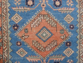 Heriz or Bakshaish (I cant tell the difference)-- 3 ft 5 inches x 5 ft 11 inches.  Open primitive design with very soft colors.  A very decorative piece and a  ...