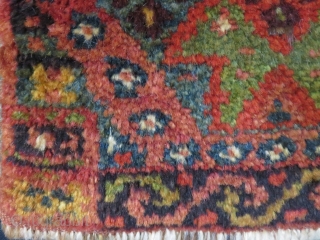 Anatolian Dazkiri small square mat. All thick heavy silky wool pile with natural colors. It may even be made as a "vagireh" Circa 1900 - 1920/ Size : 15 " X 14  ...