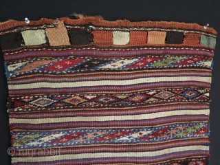 Caucasian half of a saddle bag. Size as bag 20" x 22.4" - 51 cm x 57 cm.               