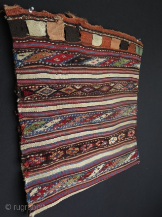 Caucasian half of a saddle bag. Size as bag 20" x 22.4" - 51 cm x 57 cm.               