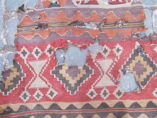 Central Anatolian Fragment kilim.125x100cm                             